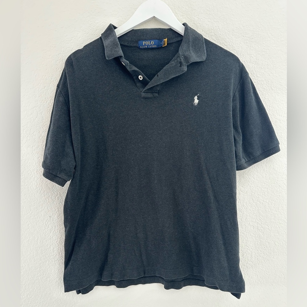 Ralph Lauren Gray Polo Shirt Classic Style